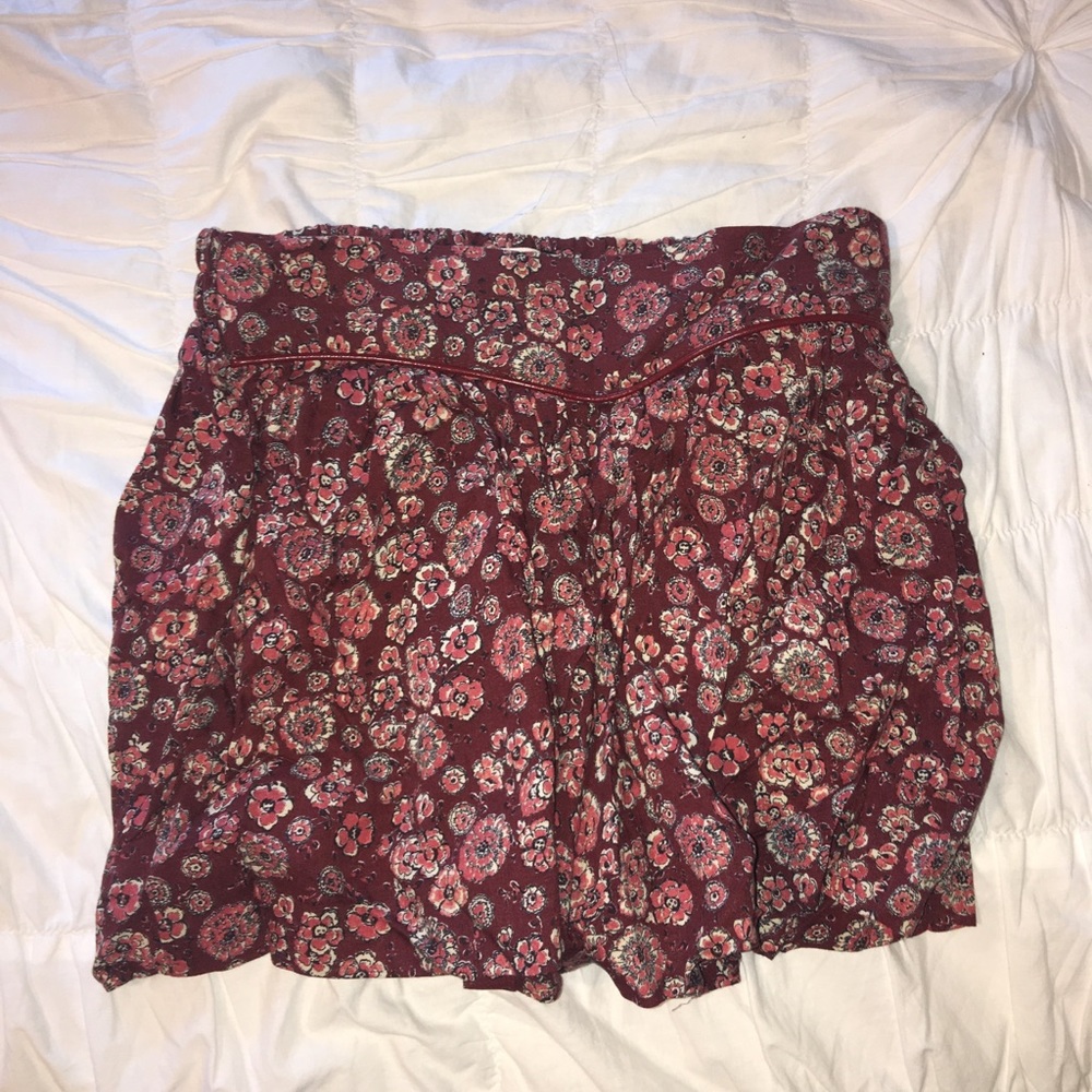 ZARA kids flowy floral shorts